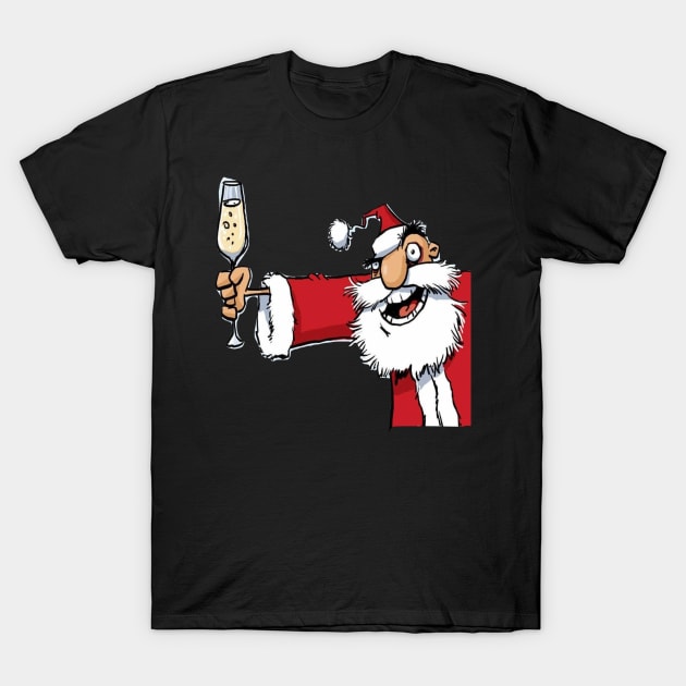 UGLY CHRISTMAS SANTA T-Shirt by NICOLASFASHION